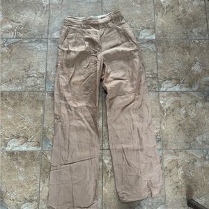Aritzia linen effortless pants